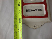 Load image into Gallery viewer, Vintage Harley Davidson Motorcycles Sales Service Metal Wall Thermometer