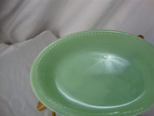 Load image into Gallery viewer, Vintage Unmarked Fire King Jadeite Jane Ray Oval Serving Platter