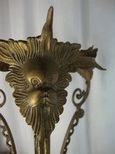 Load image into Gallery viewer, Antique French? Ornate Solid Brass Three Legged Plant Display Stand