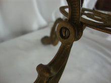 Load image into Gallery viewer, Antique French? Ornate Solid Brass Three Legged Plant Display Stand