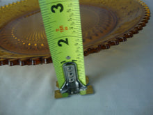 Load image into Gallery viewer, Vintage Indiana GLass Tiara Amber Sandwich Glass Round Serving Platter Sawtooth Edge