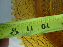Load image into Gallery viewer, Vintage Indiana GLass Tiara Amber Sandwich Glass Round Serving Platter Sawtooth Edge