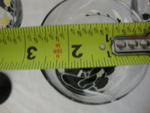 Load image into Gallery viewer, Vintage Luminarc Anais Floral Black Oriental Wine Glasses Set of 4