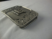 Load image into Gallery viewer, Vintage CAT Truck Engines USA Made Scrollwork Belt Buckle