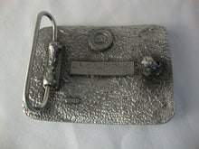 Load image into Gallery viewer, Vintage CAT Truck Engines USA Made Scrollwork Belt Buckle