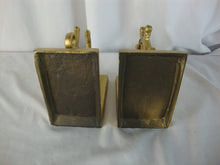 Load image into Gallery viewer, Vintage Brass Metal Ship Wheel and Anchor with Rope Bookend Pair