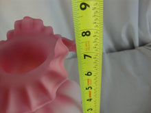 Load image into Gallery viewer, Vintage Fenton Satin Pink Melon Ruffled Edge Flower Vase