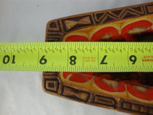 Load image into Gallery viewer, 1963 Treasure Craft 4 Slot Brown Orange Rectangle Ashtray