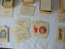Load image into Gallery viewer, 1930s Library of Games Mini Old Maid Dr Quack Paper Card Game Set of 6