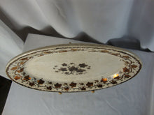 Load image into Gallery viewer, Antique Oval Ivy Motif Transferware Serving Platter