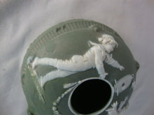 Load image into Gallery viewer, Vintage Jasperware Boy Girl with Bird Cage Two Piece Hair Receiver Dish