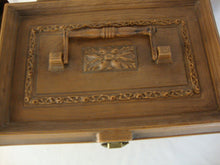 Load image into Gallery viewer, Vintage Faux Wood Max Klein Sewing Box With Contents As Shown