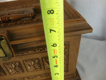 Load image into Gallery viewer, Vintage Faux Wood Max Klein Sewing Box With Contents As Shown