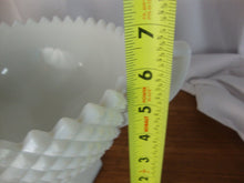 Load image into Gallery viewer, Vintage Westmoreland Milk Glass Diamond Point Double Handle Trophy Bowl