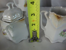 Load image into Gallery viewer, *Antique German porcelain child's tea set in Crocus pattern