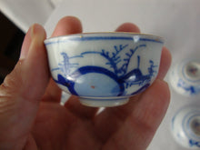 Load image into Gallery viewer, Vintage Kutani Japan Handpainted Sake Cups Set of 7