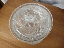Load image into Gallery viewer, Vintage Brilliant Cut Crystal Biscuit Jar with Lid