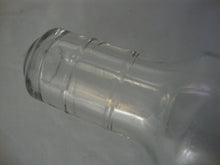 Load image into Gallery viewer, Vintage Clear Glass Rolling Pin Bottle with Metal Screw End Lid