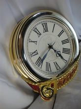 Load image into Gallery viewer, Vintage 1970's Schlitz Molded Plastic Electric Wall Clock with Light