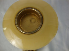 Load image into Gallery viewer, MCM Art Glass Gold Sparkle Glass Base with Brass Lighter Insert