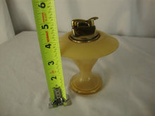 Load image into Gallery viewer, MCM Art Glass Gold Sparkle Glass Base with Brass Lighter Insert
