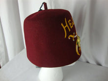 Load image into Gallery viewer, Vintage Hejaz Shriners Jeweled Fez 6 3/4 Hat Size