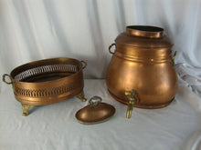 Load image into Gallery viewer, Vintage A Peterson Boston Copper Brass Coffee Percolator No Heating Element