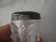 Load image into Gallery viewer, Vintage LG Wright Frosted Glass Three Faces Salt Pepper Shaker Se
