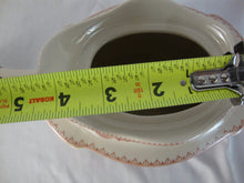 Load image into Gallery viewer, Vintage Transferware Red Cream Manor House Scene Porcelain Teapot