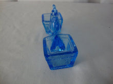 Load image into Gallery viewer, Vintage Blue Glass Chicken Double Table Salt Cellar