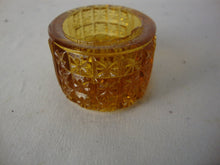 Load image into Gallery viewer, Antique Amber Glass Oval Individual Salt Cellar