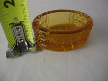 Load image into Gallery viewer, Antique Amber Glass Oval Individual Salt Cellar