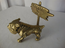 Load image into Gallery viewer, Vintage Brass Bulldog Beware of Dog Paperweight Figurine