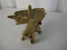 Load image into Gallery viewer, Vintage Brass Bulldog Beware of Dog Paperweight Figurine