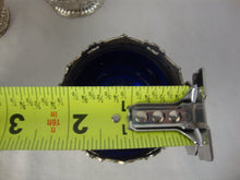 Load image into Gallery viewer, Vintage Raimond Silverplate Salt Cellars with Cobalt Blue Glass Insert Cup Set of 4