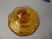 Load image into Gallery viewer, Vintage Fostoria Amber Coin Wedding Candy Bowl Dish with Lid