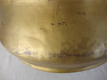 Load image into Gallery viewer, Vintage Engraved Brass Round Bottom Swing Handle Planter Kindling Bucket