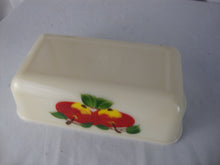 Load image into Gallery viewer, MCM retro Fire King Gay Fad Hand Painted Apple Loaf Baking Dish