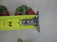 Load image into Gallery viewer, Vintage Bordallo Pinheiro Majolica Tomatoes in Leaf Holder Salt Pepper Shaker Set