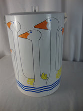 Load image into Gallery viewer, Vintage Duck Vinyl Tall Ice Bucket with Lid and Swing Handle