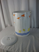 Load image into Gallery viewer, Vintage Duck Vinyl Tall Ice Bucket with Lid and Swing Handle