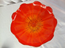 Load image into Gallery viewer, Vintage LE Smith Amberina Glass Footed Compote Bowl Dish