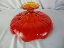 Load image into Gallery viewer, Vintage LE Smith Amberina Glass Footed Compote Bowl Dish