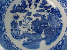 Load image into Gallery viewer, Vintage Japan Blue Willow Ceramic Large Serving Bowl