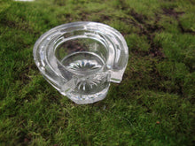 Load image into Gallery viewer, Antique Clear Glass Horseshoe Shape Individual Salt Cellar