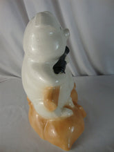 Load image into Gallery viewer, Vintage Pig Guarding Money Bags Ceramic Coin Piggy Bank
