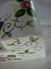 Load image into Gallery viewer, Vintage Ucagco PY Japan Early Provincial Rooster Roses Wall Mount Matchstick Holder
