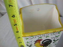 Load image into Gallery viewer, Vintage Ucagco PY Japan Early Provincial Rooster Roses Wall Mount Matchstick Holder