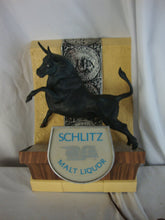 Load image into Gallery viewer, 1968 Schlitz Malt Liquor Black Bull Lighted Beer Bar Sign