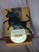 Load image into Gallery viewer, 1968 Schlitz Malt Liquor Black Bull Lighted Beer Bar Sign